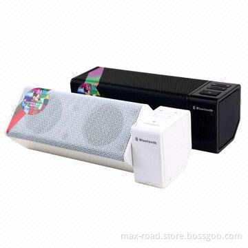 Portable Bluetooth Speaker with 6W Output, Heavy Bass/FM/Aux/Card Reader/NFC Optional